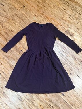 American Eagle Outfitters Plum Ribbed Knit Dress